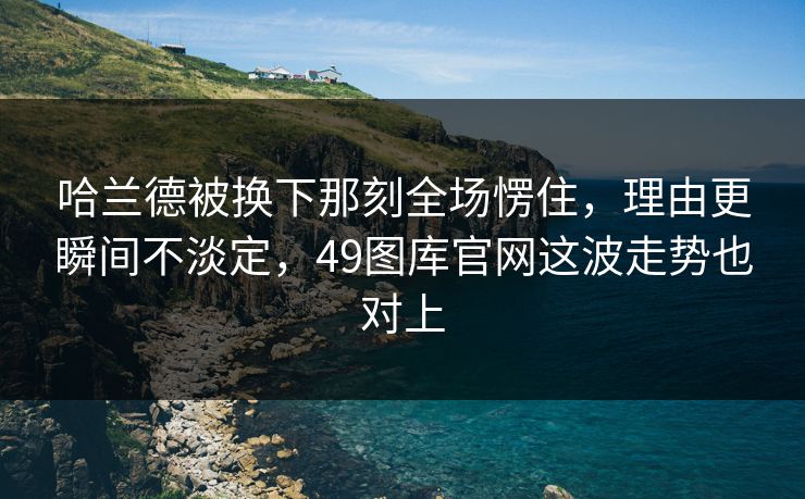 哈兰德被换下那刻全场愣住，理由更瞬间不淡定，49图库官网这波走势也对上
